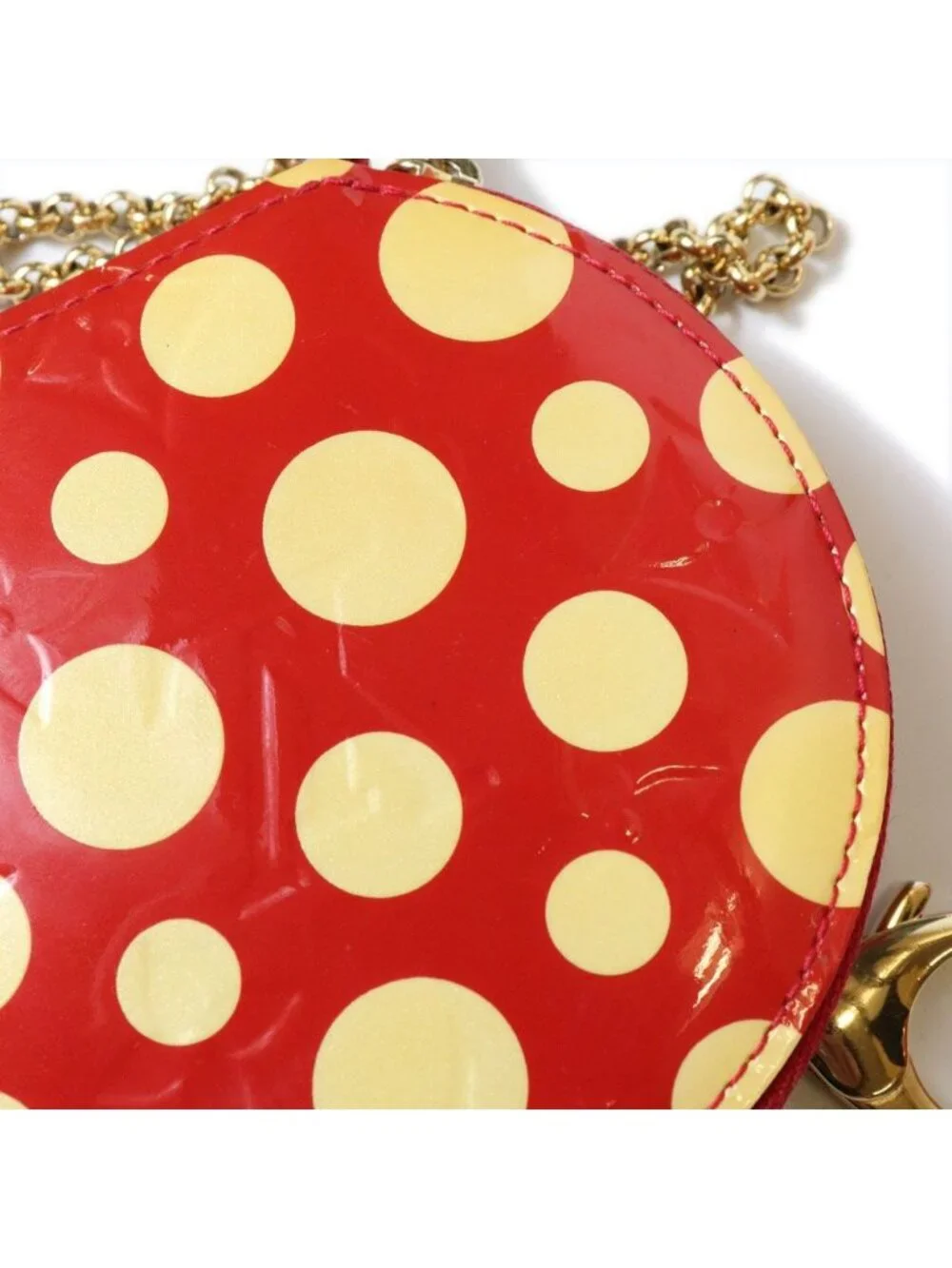 Louis Vuitton Porto Monechapo Vernis Coin Purse Dot Pattern Yayoi Kusama